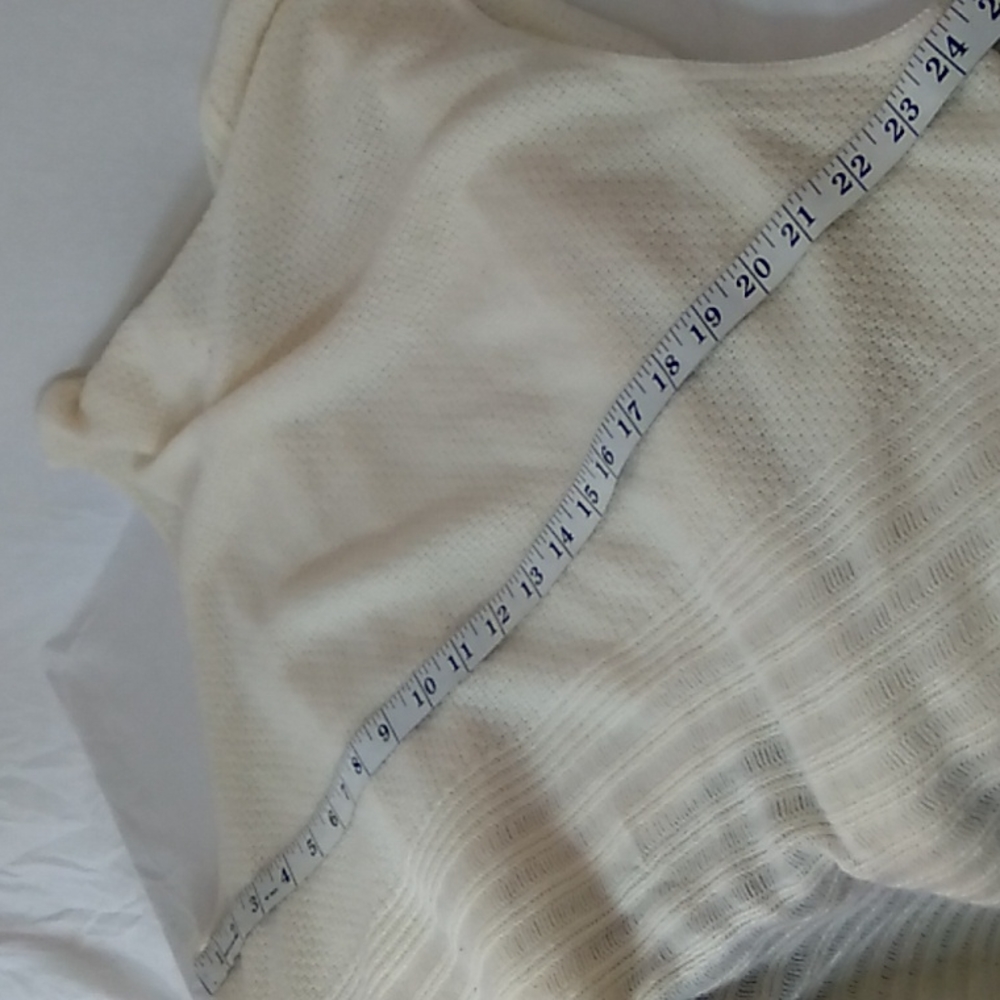 Cream open front cardigan sweater - Picture 4 of 4